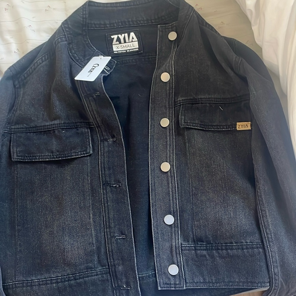 Black cute jean jacket